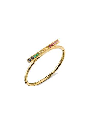 Sydney Evan Rainbow Bar Ring