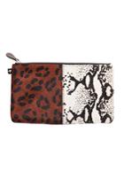 Newbark Double Animal Print Small Pouch