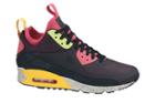 Nike Air Max 90 Sneaker Boot In Gridiron/black/pink Force/volt