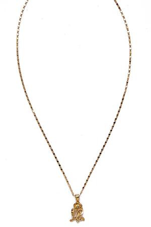 Vanessa Mooney The Mini Gold Rose Necklace