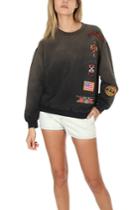 Blue & Cream Madeworn Guns N' Roses Patch Sweatshirt