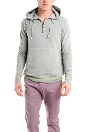 Via Spare Long Sleeve Half Zip Fleece In Khaki