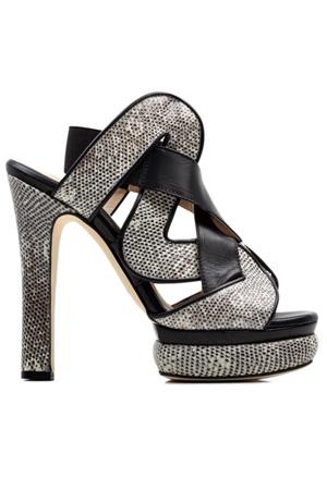 Chrissie Morris Audrey Black/white Sandal