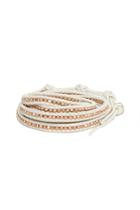 Chan Luu White Rose Gold Wrap Bracelet