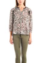 Iro Carl Printed Hi-lo Blouse