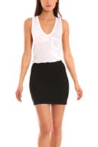 Herve Leroux Mai Skirt In Black