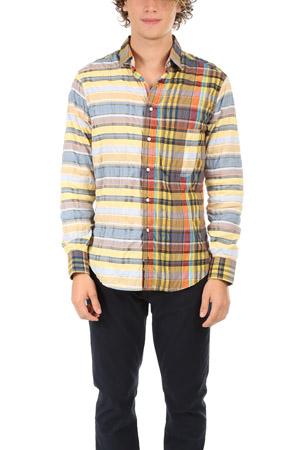 Blue&cream Madras Plaid Button Down