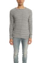 V::room Ls Striped Crewneck