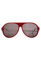 Raf Simons Red Aviator Sunglasses