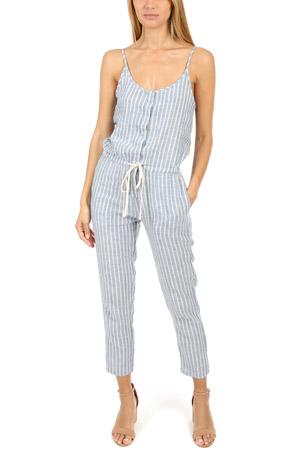 Enza Costa Linen Strappy Jumpsuit