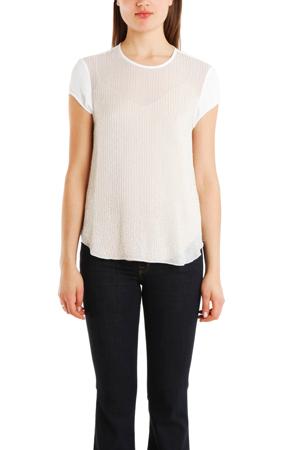 L'agence Cap Sleeve Beaded Top