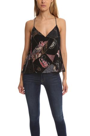 Elizabeth And James Luella Patchwork Print Top