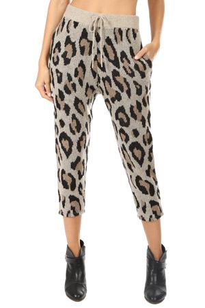 R13 Cashmere Leopard Pant