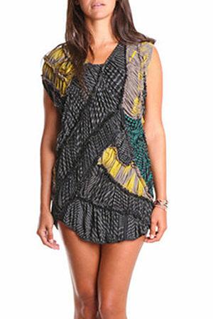 Salvor Rami Zebra Dress