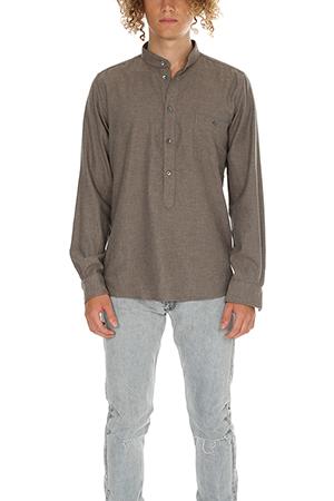 Richard James Fawn Lux Herringbone Shirt