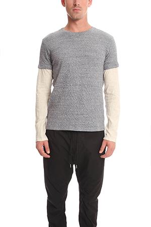 Bcny Blue&cream Double Layer Tee