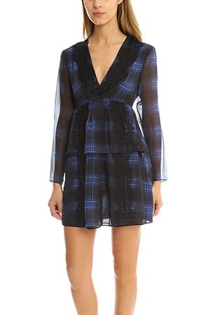 Thakoon Addition Lace Striped Dress