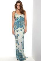 Yigal Azrouel Printed Silk Multi Gown