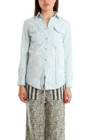 Pierre Balmain Bleachout Denim Shirt