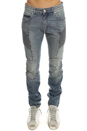 Pierre Balmain Ribbed Moto Jean