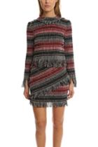 Nicholas Fringe Tweed Top