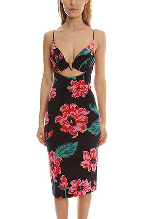 Nicholas Floral V Wire Dress
