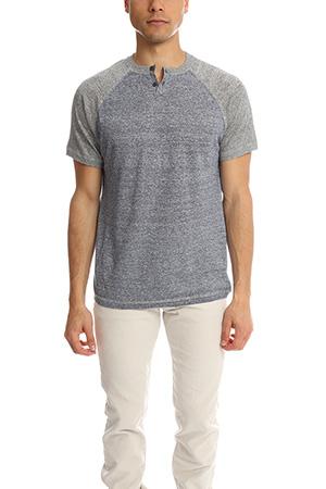 Blue&cream Ss Raglan Henley