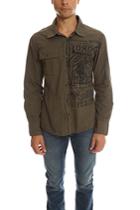 Salvage Palm Button Down