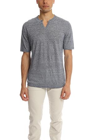 Blue&cream Modified Notch Crew Hercules