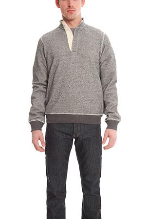 Blue&cream Pop Collar Pullover