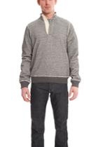 Blue&cream Pop Collar Pullover