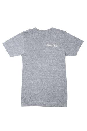 Blue&cream Script Crewneck Tee