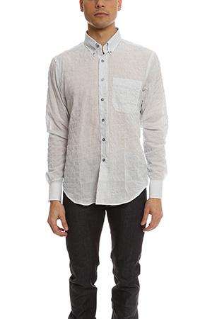 Naked & Famous Regular Shirt Lightweight Pencil Stripes