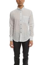 Naked & Famous Regular Shirt Lightweight Pencil Stripes