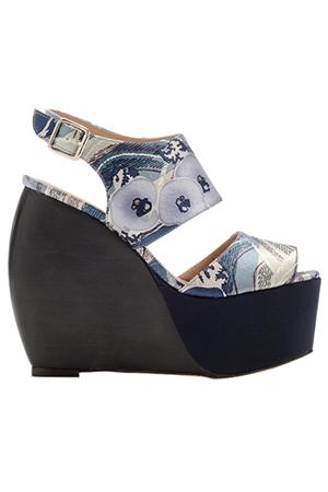 Loeffler Randall X Suno Estrella Satin Platform Wedge
