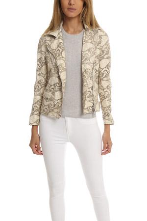 Giogrio Brato Giorgio Brato Asym Lace Leather Jacket