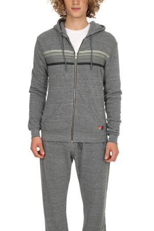 Aviator Nation 5 Stripe Zip Hoodie
