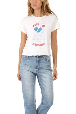 Re/done Keep On Marchin' Tee