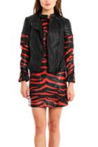 3.1 Phillip Lim Peplum Motorcycle Jacket With Quilting