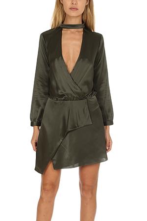 Michelle Mason Choker Mini Dress