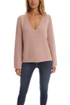 Helmut Lang Cashmere Wool V Neck Sweater