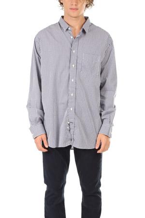 Blue&cream Macro Check Button Down