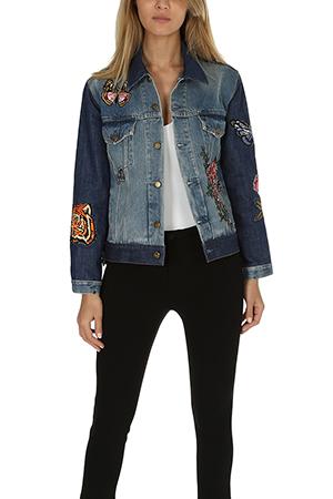 As65 Embroidered Denim Jacket