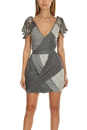 Coven Silver Beaded Dress