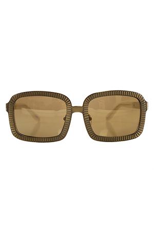 Alexander Wang C1 Antique Brass Rectangle Sunglasses