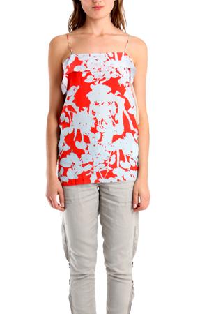 3.1 Phillip Lim Spaghetti Strap Top In Vermillion