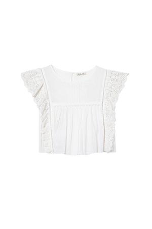 Loveshackfancy Flutter Sleeve Top