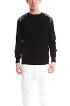 Pierre Balmain Zip Detail Studded Sweater