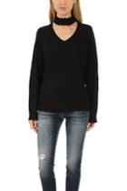 R13 Choker V Neck Sweater