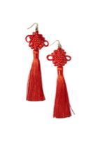Vanessa Mooney The Chinese Good Luck Tassel Earrings